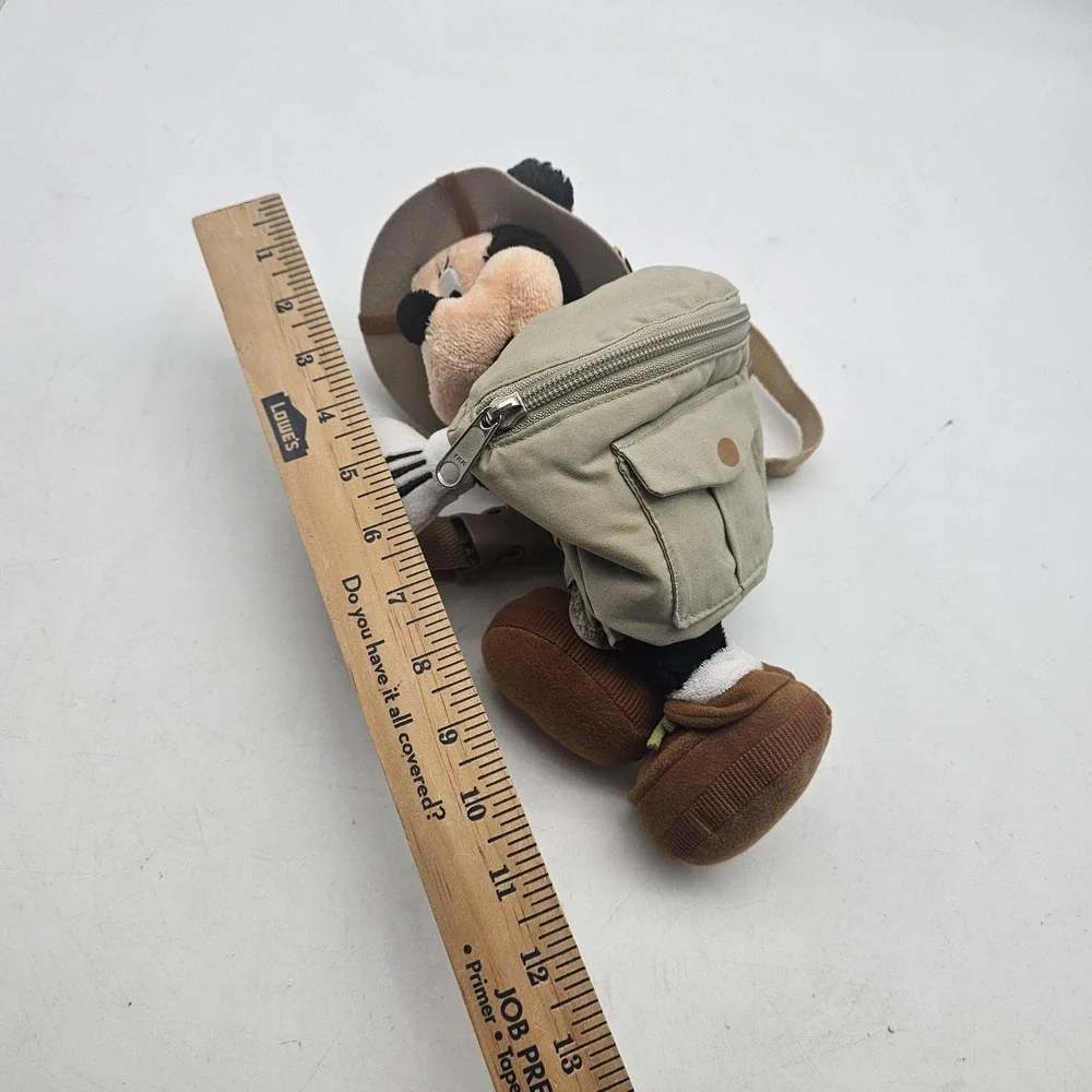 Disney Minnie Mouse Safari Waist Pack Khaki Tan Fanny Pack Belt Bag Plush Kids
